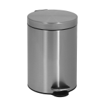 Stainless steel waste bin with a plastic insert