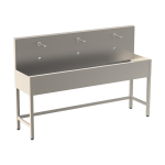 Stainless steel trough with 3 integrated electronics, length 1900 mm, 24 V DC